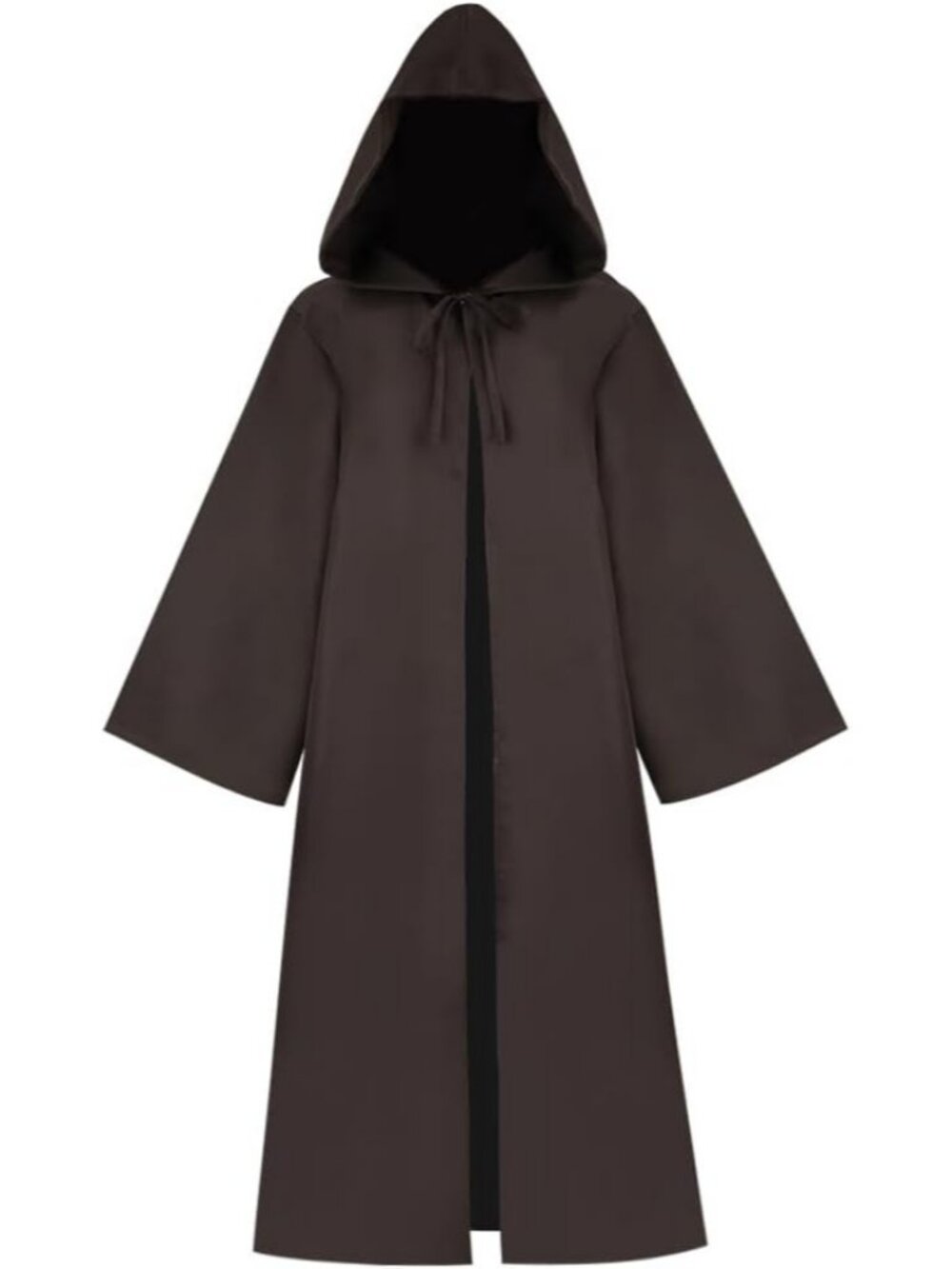 Men's Brown Classic Christmas Party Cosplay Hooded Cloak Halloween Costume